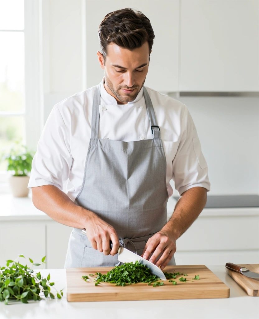 Küchenchef bei der Arbeit
